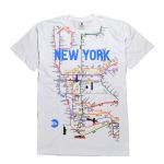 MTA NEW YORK SUBWAY LINE TEE ニューヨーク マンハッタン サブウェイ ティーシャツ ホワイト